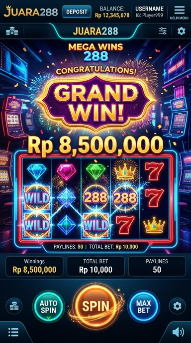 juara288 — layar beranda